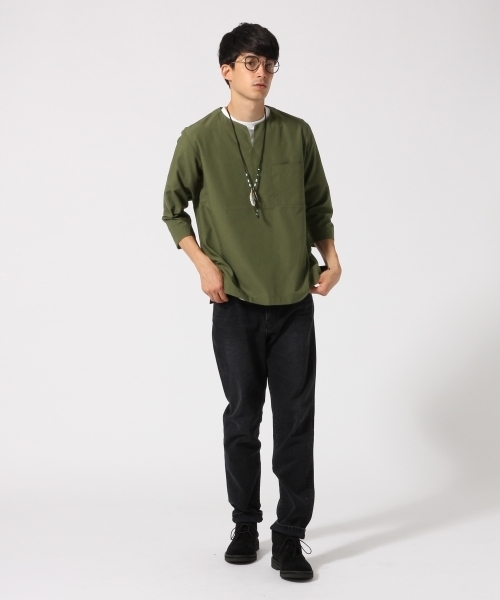 RAGEBLUE(レイジブルー)の「スキッパープルオーバー7分袖/727262(シャツ/ブラウス・メンズ・ブラック/オリーブ/その他/ネイビー・LARGE/MEDIUM)」の17枚目の写真