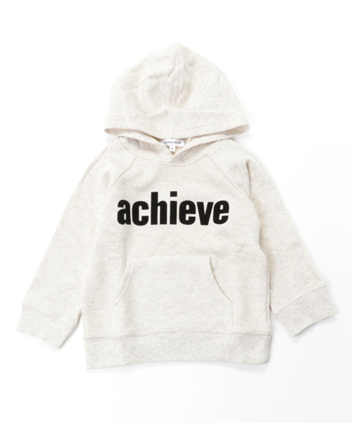 GLOBAL WORK(グローバルワーク)の「【キッズ】ロゴプリントパーカープルオーバー長袖/724530(パーカー・キッズ・ネイビー/グレー/オフホワイト/ダークブラウン/ダークブルー/グレー系その他・SMALL/LARGE/MEDIUM/X-LARGE)」の2枚目の写真