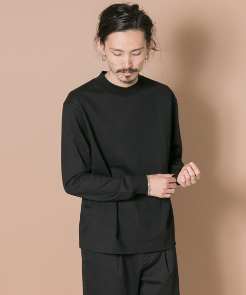 URBAN RESEARCH（アーバンリサーチ）の「MHL.×UR　別注KNIT LONG-SLEEVE T-SHIRTS（ニット/セーター・メンズ・ブラック/ブラウン系その他・LARGE/MEDIUM）」の6枚目の写真