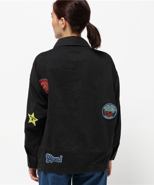 MOUSSY（マウジー）の「WAPPEN BOX MILITARY SH（シャツ/ブラウス・レディース・カーキ/ブラック・FREE）」の5枚目の写真