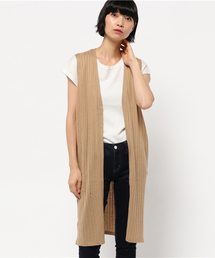 Denime | リブニットジレ(カーディガン/ボレロ)