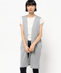 Denime | リブニットジレ(カーディガン/ボレロ)