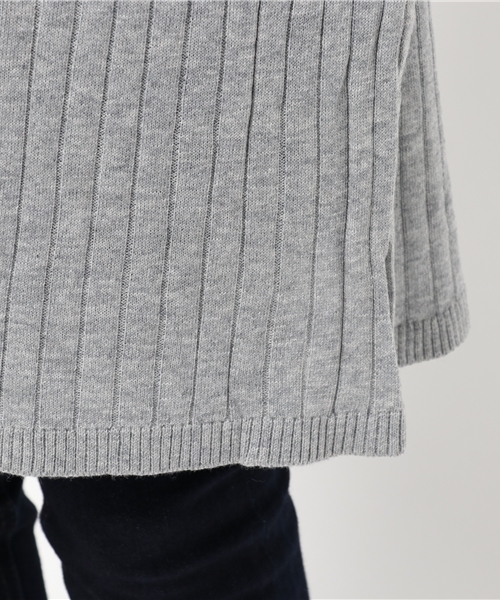 Denime（ドゥニーム）の「リブニットジレ（カーディガン/ボレロ・レディース・ワイン/ベージュ/グレー・FREE）」の10枚目の写真