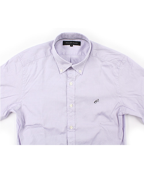 green label relaxing（グリーンレーベルリラクシング）の「◎P/OX ONE POINT/EMBROシャツ（GLF02）（シャツ/ブラウス・メンズ・ホワイト/ライラック/ブラック/ライトブルー・SMALL/MEDIUM/LARGE/X-LARGE）」の7枚目の写真
