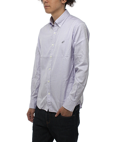 green label relaxing（グリーンレーベルリラクシング）の「◎P/OX ONE POINT/EMBROシャツ（GLF02）（シャツ/ブラウス・メンズ・ホワイト/ライラック/ブラック/ライトブルー・SMALL/MEDIUM/LARGE/X-LARGE）」の6枚目の写真