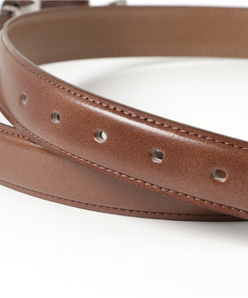 THE SUIT COMPANY（ザ・スーツカンパニー）の「≪MADE IN JAPAN≫アンチックレザー スクエアバックルベルト（ベルト・メンズ・チョコ/ブラック/ネイビー/ボルドー/ブラウン・FREE/L）」の7枚目の写真