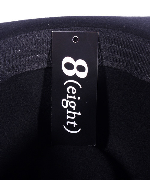 ８(eight)（エイト）の「つば広 フェルトハット 中折れ ウール（ハット・メンズ・グレー/ブラック・FREE）」の10枚目の写真