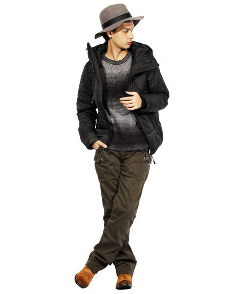 ８(eight)（エイト）の「つば広 フェルトハット 中折れ ウール（ハット・メンズ・グレー/ブラック・FREE）」の4枚目の写真