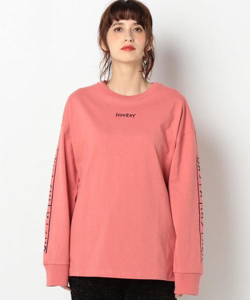 Another Edition（アナザーエディション）の「ロゴロングスリーブカットソー/AEBC C ロゴ LSL TEE Ⅱ（Tシャツ/カットソー・レディース・ホワイト/ブラック/ピンク・FREE）」の10枚目の写真