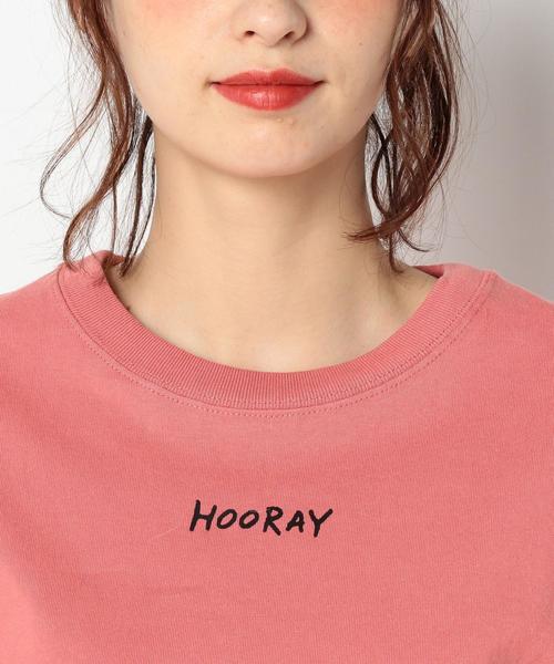 Another Edition（アナザーエディション）の「ロゴロングスリーブカットソー/AEBC C ロゴ LSL TEE Ⅱ（Tシャツ/カットソー・レディース・ホワイト/ブラック/ピンク・FREE）」の4枚目の写真