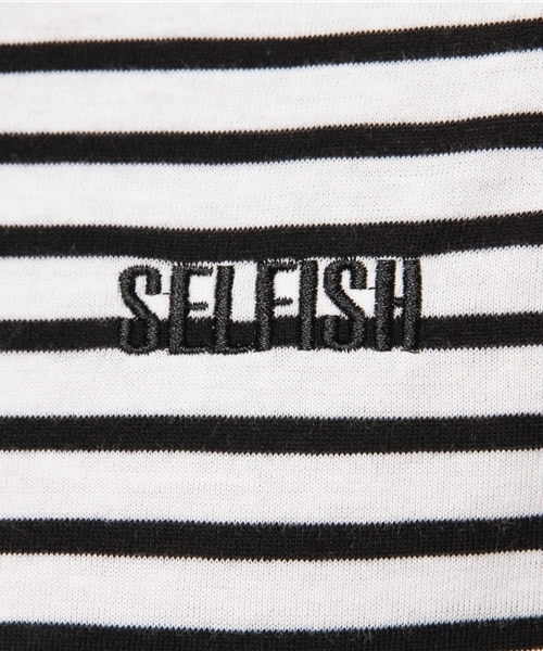 VENCEEXCHANGE(ヴァンスエクスチェンジ)の「天竺1ポイント刺繍ロンT (Tシャツ/カットソー・メンズ・オフホワイト/ブラック/コーラル・MEDIUM/SMALL/LARGE)」の9枚目の写真