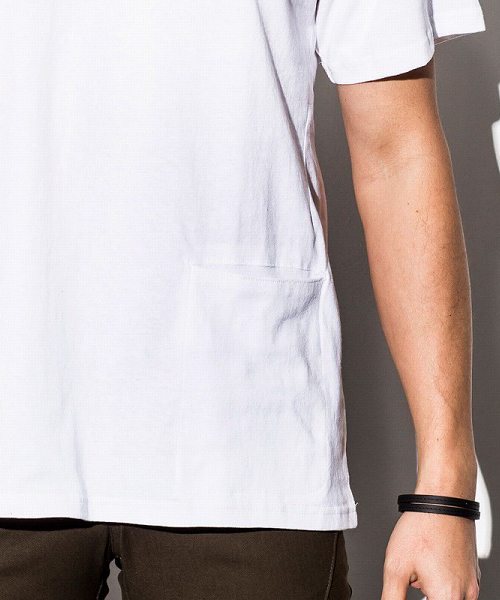 NUMBER (N)INE DENIM（ナンバーナインデニム）の「NUMBER (N)INE DENIM(ナンバーナインデニム)ポケットデザインビッグTシャツ（Tシャツ/カットソー・メンズ・ホワイト/ブラック/グレー/ネイビー・SMALL/MEDIUM/LARGE）」の7枚目の写真