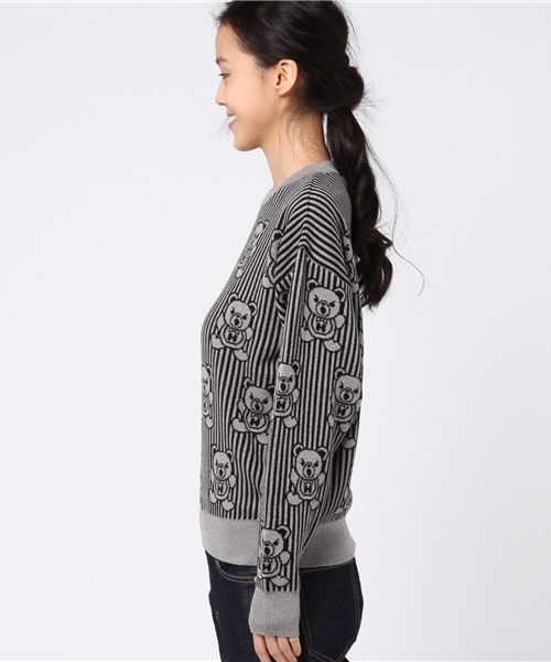 Hysteric Glamour ベアストライプニット HYSTERIC GLAMOUR（ヒステリックグラマー）の「HYSTERIC BEAR