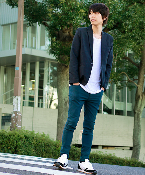 MONO-MART(モノマート)の「1B ショート丈 テーラード ジャケット ノッチドラペル(テーラードジャケット・メンズ・ブラック/ワイン/キャメル/グレー/チャコール/ネイビー・M/L/XL/S)」の18枚目の写真