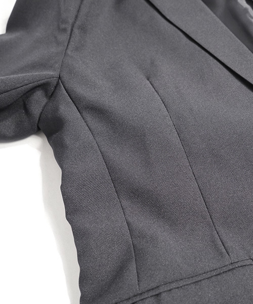 MONO-MART(モノマート)の「1B ショート丈 テーラード ジャケット ノッチドラペル(テーラードジャケット・メンズ・ブラック/ワイン/キャメル/グレー/チャコール/ネイビー・M/L/XL/S)」の12枚目の写真