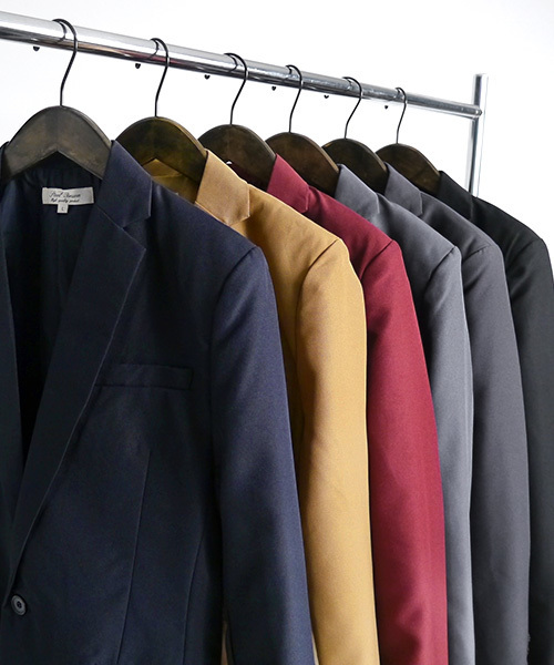 MONO-MART(モノマート)の「1B ショート丈 テーラード ジャケット ノッチドラペル(テーラードジャケット・メンズ・ブラック/ワイン/キャメル/グレー/チャコール/ネイビー・M/L/XL/S)」の9枚目の写真