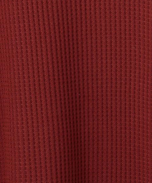 coen（コーエン）の「【5/18「ヒルナンデス！」放映】ワッフルTシャツ（Tシャツ/カットソー・レディース・オフホワイト/グレー/オレンジ系その他/ネイビー・FREE）」の9枚目の写真