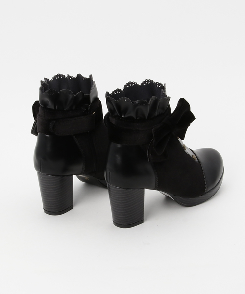axes femme ショートブーツ axes femme（アクシーズファム）の「フリルショートブーツ
