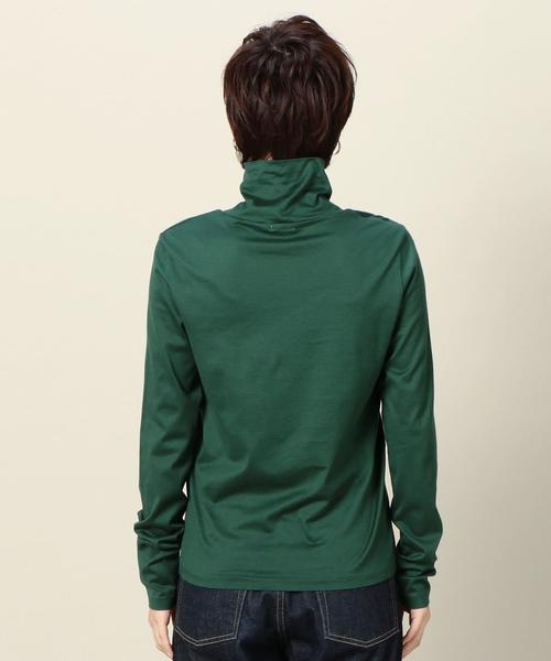 BEAUTY&YOUTH UNITED ARROWS(ビューティーアンドユースユナイテッドアローズ)の「BY コットン天竺タートルネックカットソー ◆(Tシャツ/カットソー・レディース・ホワイト/ブラック/ケリー・FREE)」の8枚目の写真