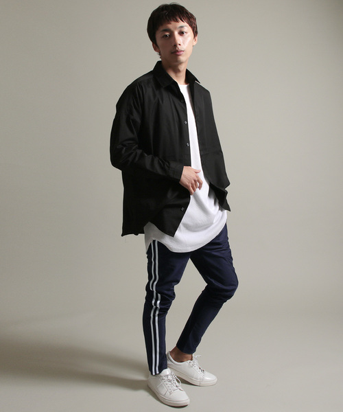 THE CASUAL(カジュアル)の「サイドラインテーパードスキニートラックジャージパンツ(その他パンツ・メンズ・ブルー系その他3/ブルー系その他4/ブラック系その他/ブラック系その他2/ブラック系その他3/ブラック系その他4/ブラック系その他5/ブラック系その他6/ブルー系その他/ブルー系その他2/ホワイト系その他/ブラック系その他7/ホワイト系その他3/ホワイト系その他2・L/M/S/XL)」の21枚目の写真