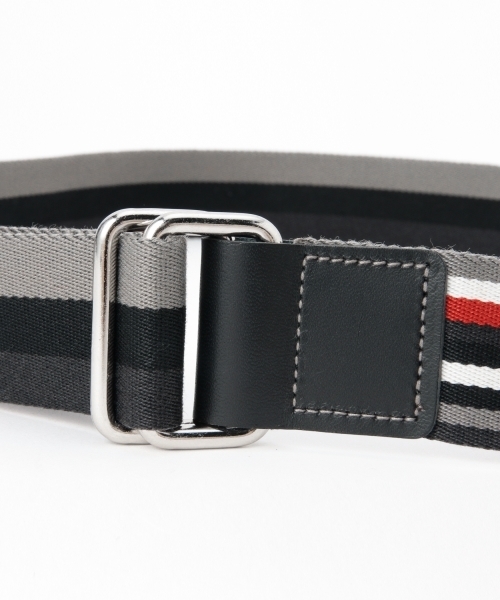 BEAMS(ビームス)の「GEVAERT / マルチストライプリバーシブルBELT(ベルト・メンズ・ブラック/ブラウン/レッド・ONE SIZE)」の12枚目の写真