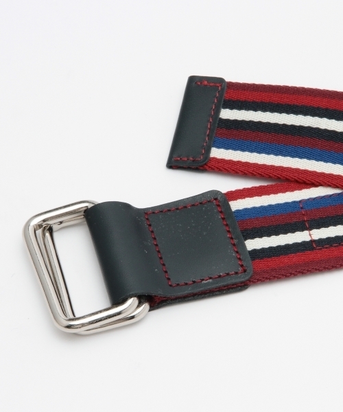 BEAMS(ビームス)の「GEVAERT / マルチストライプリバーシブルBELT(ベルト・メンズ・ブラック/ブラウン/レッド・ONE SIZE)」の9枚目の写真