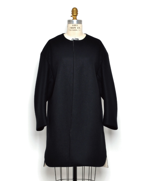 Drawer（ドゥロワー）の「Drawer F ウールメルトンノーカラーコート