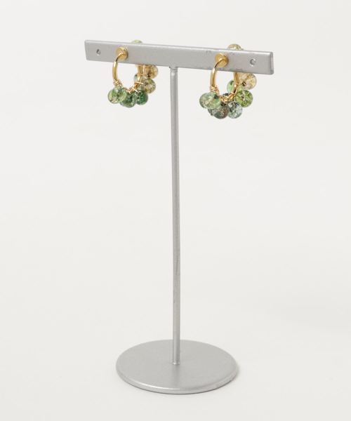 TONE SELECT GOODS(トーンセレクトグッズ)の「【marinaJEWELRY】multicolored quartz earring GRN(イヤリング・レディース・グリーン・FREE)」の2枚目の写真