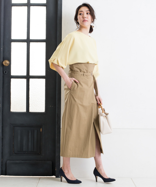 RIVE DROITE（リヴドロワ）の「【洗える】ドルマンターンスリーブブラウス（シャツ/ブラウス・レディース・ホワイト/ネイビー/イエロー・FREE）」の20枚目の写真