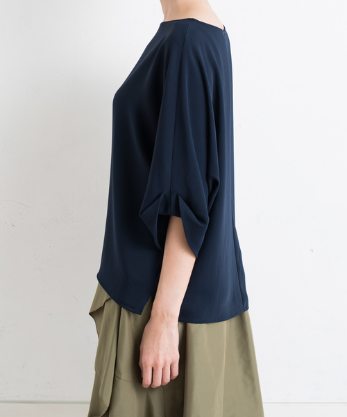 RIVE DROITE（リヴドロワ）の「【洗える】ドルマンターンスリーブブラウス（シャツ/ブラウス・レディース・ホワイト/ネイビー/イエロー・FREE）」の6枚目の写真