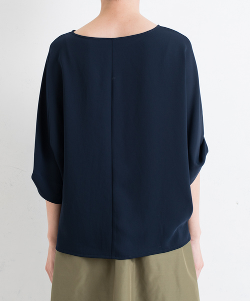 RIVE DROITE（リヴドロワ）の「【洗える】ドルマンターンスリーブブラウス（シャツ/ブラウス・レディース・ホワイト/ネイビー/イエロー・FREE）」の16枚目の写真