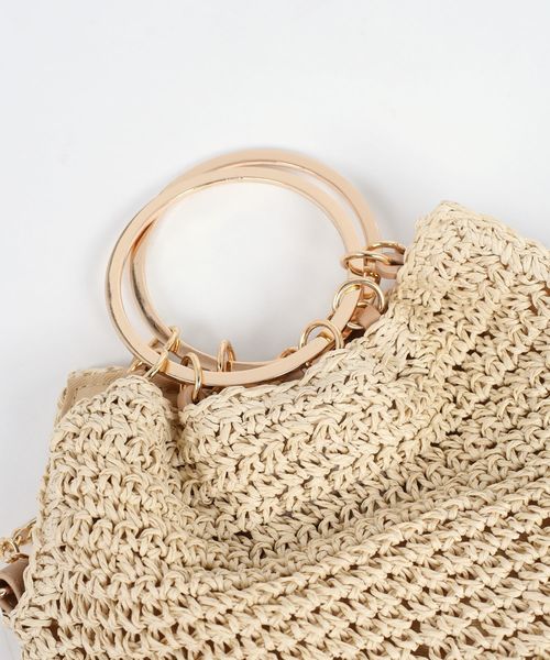 Khaju（カージュ）の「【WEB限定】Khaju:2WAYリングバッグ◇（ハンドバッグ・レディース・オフホワイト/ブラック・ONE SIZE）」の11枚目の写真