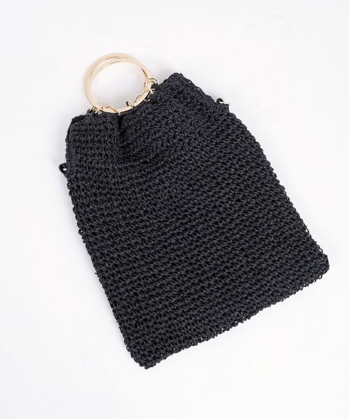 Khaju（カージュ）の「【WEB限定】Khaju:2WAYリングバッグ◇（ハンドバッグ・レディース・オフホワイト/ブラック・ONE SIZE）」の7枚目の写真