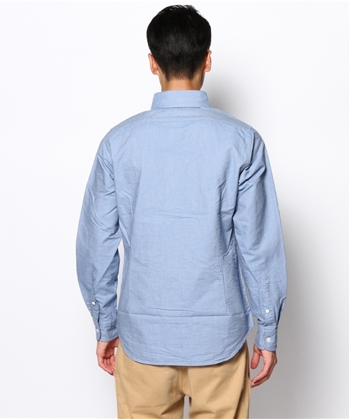 Nigel Cabourn（ナイジェルケーボン）の「Nigel Cabourn/BRITISH OFFICERS SH（シャツ/ブラウス・メンズ・ブルー/オレンジ/ホワイト・48/44/46）」の5枚目の写真