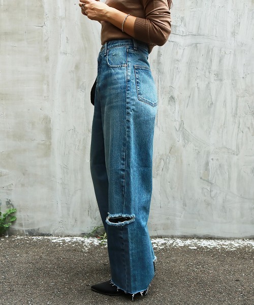 TODAYFUL（トゥデイフル）の「Adam’sデニム（デニムパンツ・レディース・ブルー・23inch/24inch/25inch/26inch）」の13枚目の写真