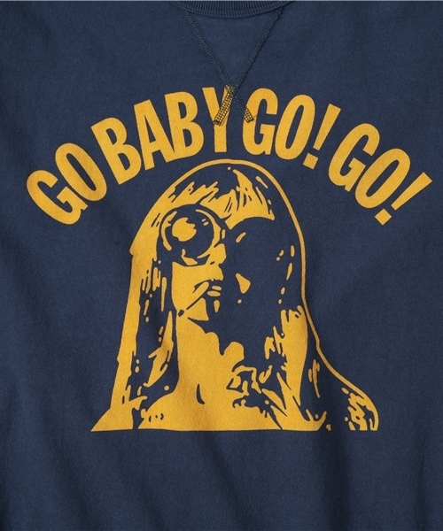 トップス HYSTERIC GLAMOUR GO BABY GO! GO! pt T-SH HYSTERIC GLAMOUR（ヒステリックグラマー）の「GO BABY GO！GO！ pt T