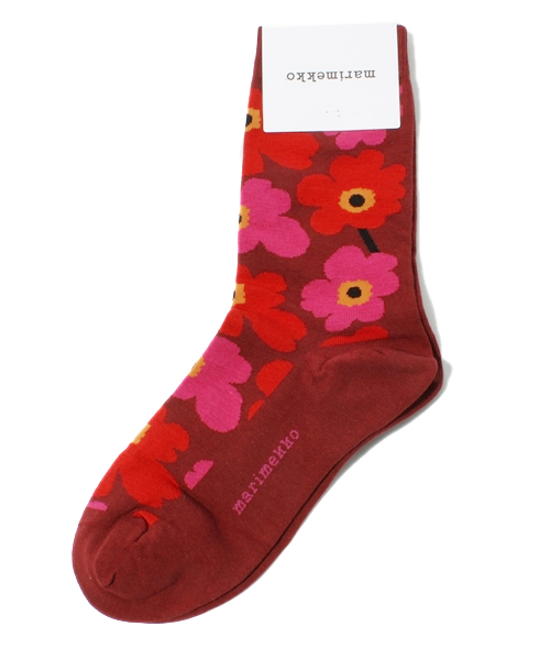 marimekko(マリメッコ)の「Unikko / HIETA(ソックス/靴下)」|レッド系その他
