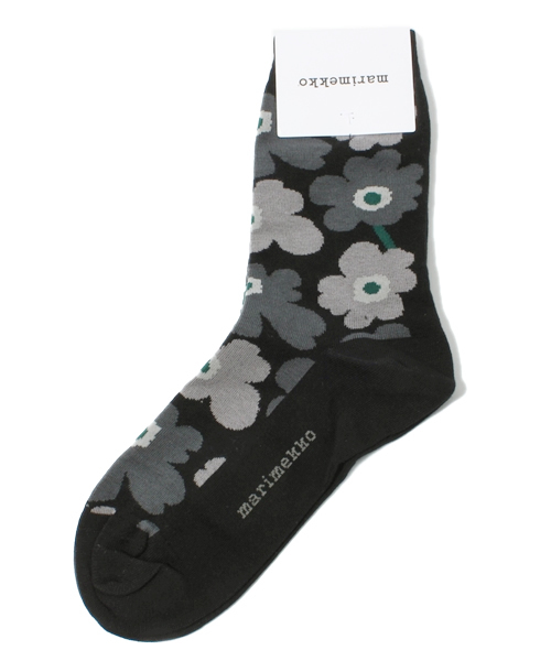 marimekko（マリメッコ）の「Unikko / HIETA（ソックス/靴下・レディース・ホワイト×レッド/ブラック×グレー/レッド系その他/ブルー系その他・34/37/40）」の2枚目の写真