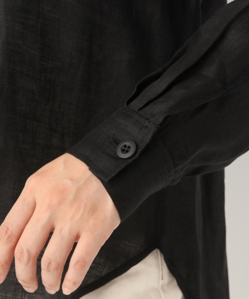 A part by（アパートバイ）の「リネンサファリシャツジャケット7S 800118（シャツ/ブラウス・レディース・ブラック/ベージュ/カーキ・FREE）」の20枚目の写真