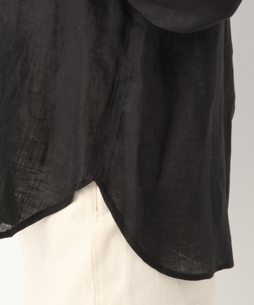 A part by（アパートバイ）の「リネンサファリシャツジャケット7S 800118（シャツ/ブラウス・レディース・ブラック/ベージュ/カーキ・FREE）」の21枚目の写真
