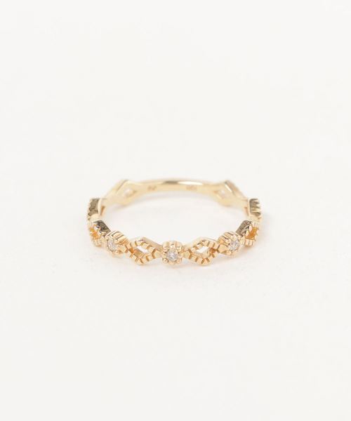 Jillstuart ジルスチュアート の Jillstuart ジルスチュアート K10 Lacy Heart レーシーハート 透かし網ピンキー リング リング Wear