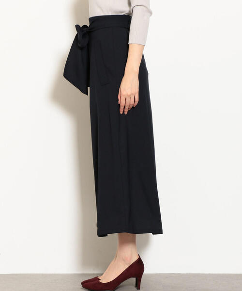 green label relaxing（グリーンレーベルリラクシング）の「NFC ウエスト ベルト フレア ロング スカート ◆（スカート・レディース・ブラウン/ケリー/ネイビー・36/38）」の6枚目の写真