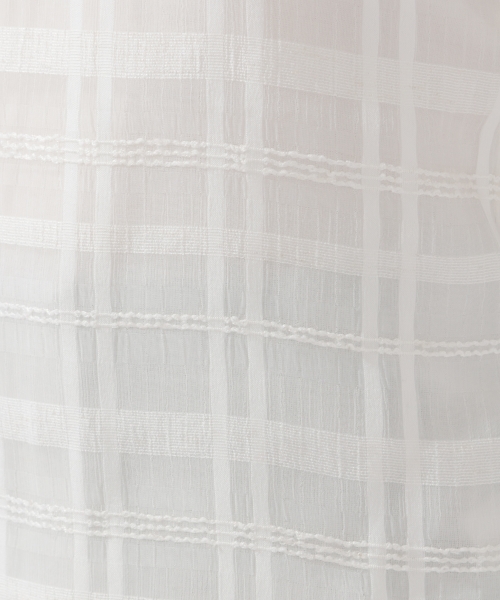 laboratory work（ラボラトリーワーク）の「シアーチェックブラウス（シャツ/ブラウス・レディース・ホワイト/ブラック/ベージュ・MEDIUM）」の14枚目の写真