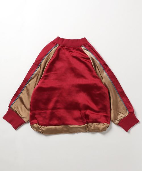 RAGMART(ラグマート)の「サテン刺繍スカジャン(スカジャン・キッズ・カーキ/レッド・100cm/110cm/120cm/130cm)」の3枚目の写真