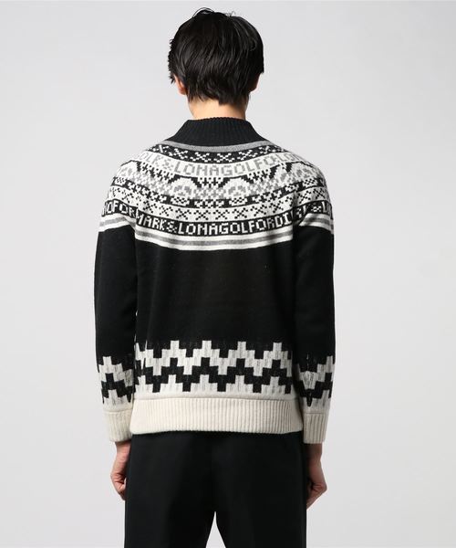 MARK & LONA(マークアンドロナ)の「Dexter Zip Pullover(ニット/セーター・メンズ・ブラック/イエロー・48/46/50)」の4枚目の写真