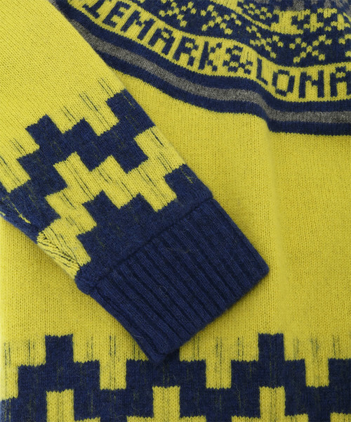 MARK&LONA Dexter Zip Pullover ニット スカル 総柄 セール】Dexter