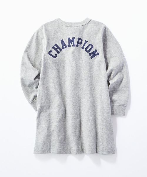 Champion(チャンピオン)の「【Champion】サガラワンピース(ワンピース・キッズ・ブラック/グレー/ピンク・100/110/120/130/140)」の5枚目の写真