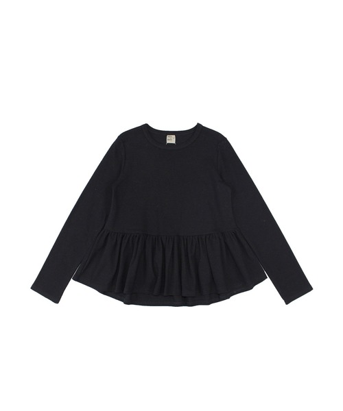 Bee des Bee(ビーデスビー)の「ペプラムトップス(Tシャツ/カットソー・キッズ・チャコール/ブラック/ブルーグレー/ラベンダー/グレイッシュベージュ/コーラルピンク/ブラウン/ブルー系その他/アイボリー/ワインレッド/ブルー系/チャコールグレー/サックスブルー/ベージュ系/ピンク系/ライトブラウン/ライラック系/グリーン系/カーキオリーブ・130cm/90cm/100cm/140cm/120cm/110cm/150cm)」の22枚目の写真