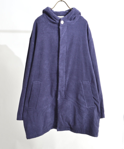 THING FABRICS（シングファブリックス）の「tHING FABRICS/シングファブリックス TF Hooded coat（パーカー・メンズ・ブラック/ネイビー・1/0）」の2枚目の写真