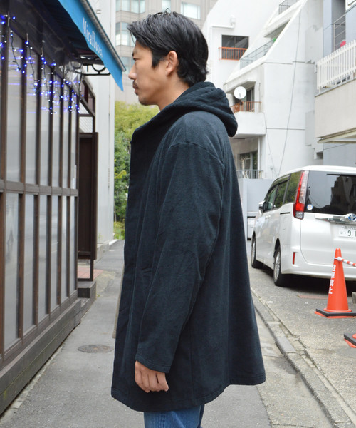 THING FABRICS（シングファブリックス）の「tHING FABRICS/シングファブリックス TF Hooded coat（パーカー・メンズ・ブラック/ネイビー・1/0）」の13枚目の写真